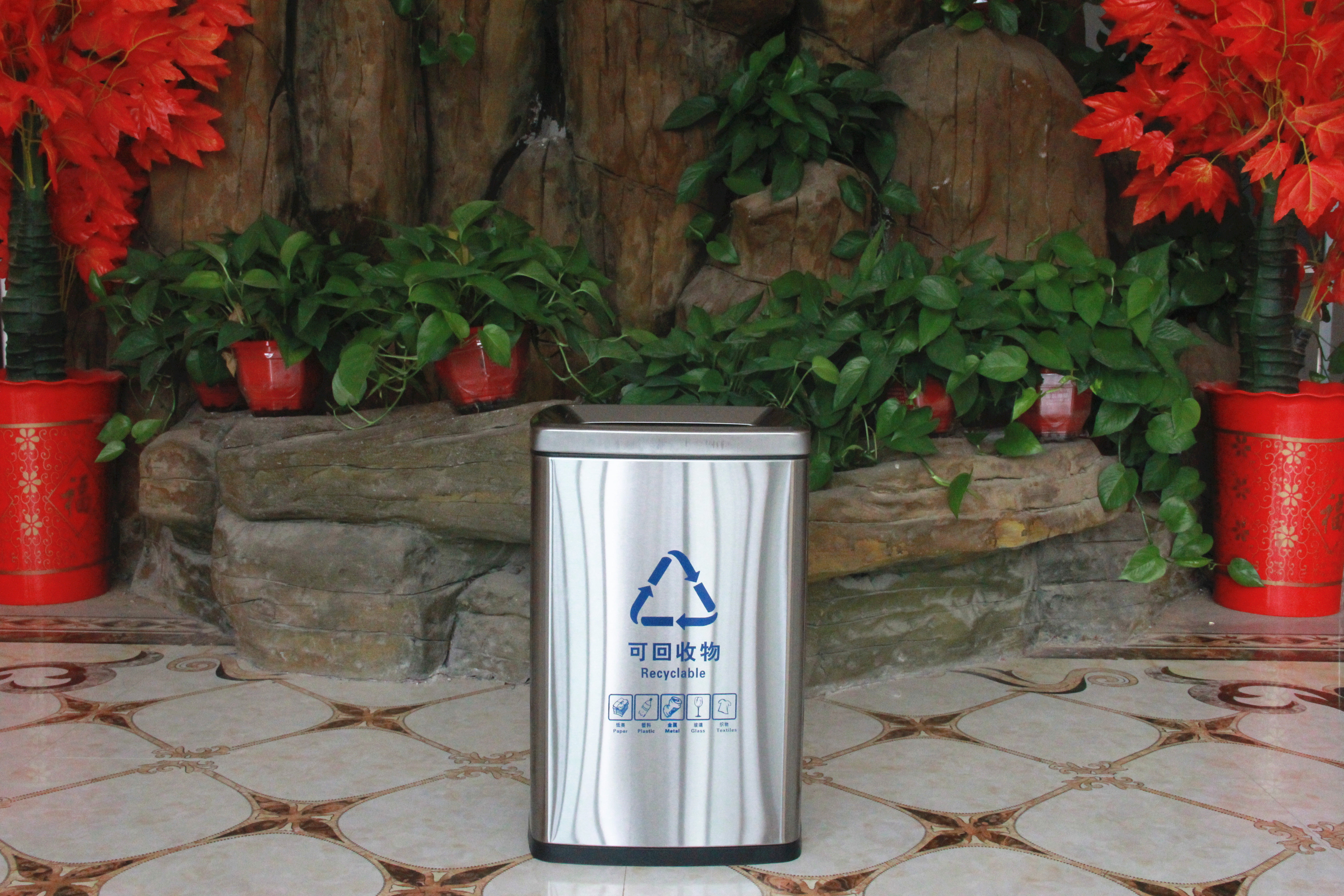 室內(nèi)單桶垃圾桶直投垃圾桶商場/電影院/寫字樓/教室支持定制